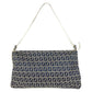 FENDI Zucchino logo flap Bag, shoulder bag, flap bag Shoulder Bag Leather/Canvas Navy/White Used