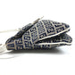 FENDI Zucchino logo flap Bag, shoulder bag, flap bag Shoulder Bag Leather/Canvas Navy/White Used