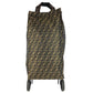 FENDI Vintage 2-wheeled vehicle Zucca Folding suitcase, carry case, bag Carry Bag Canvas khaki/Black Used