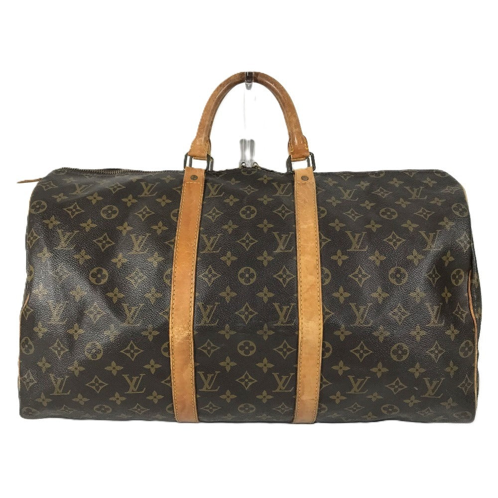 LOUIS VUITTON M41426 Monogram Keepall50 Keepall 50 Travel Bag Hand Bag Travel Bag Duffle Bag MonogramCanvas Brown Used