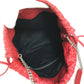 SAINT LAURENT PARIS 538448 Teddy Stud Logo Heart Star Bag, Crossbody Chain Bag, Drawstring Bag Shoulder Bag Leather Red Used