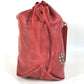 SAINT LAURENT PARIS 538448 Teddy Stud Logo Heart Star Bag, Crossbody Chain Bag, Drawstring Bag Shoulder Bag Leather Red Used