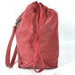 SAINT LAURENT PARIS 538448 Teddy Stud Logo Heart Star Bag, Crossbody Chain Bag, Drawstring Bag Shoulder Bag Leather Red Used