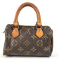 LOUIS VUITTON M41534 Monogram Mini Speedy Bag Mini Duffle Bag Pouch Hand Bag MonogramCanvas Brown Used