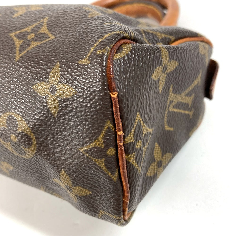 LOUIS VUITTON M41534 Monogram Mini Speedy Bag Mini Duffle Bag Pouch Hand Bag MonogramCanvas Brown Used
