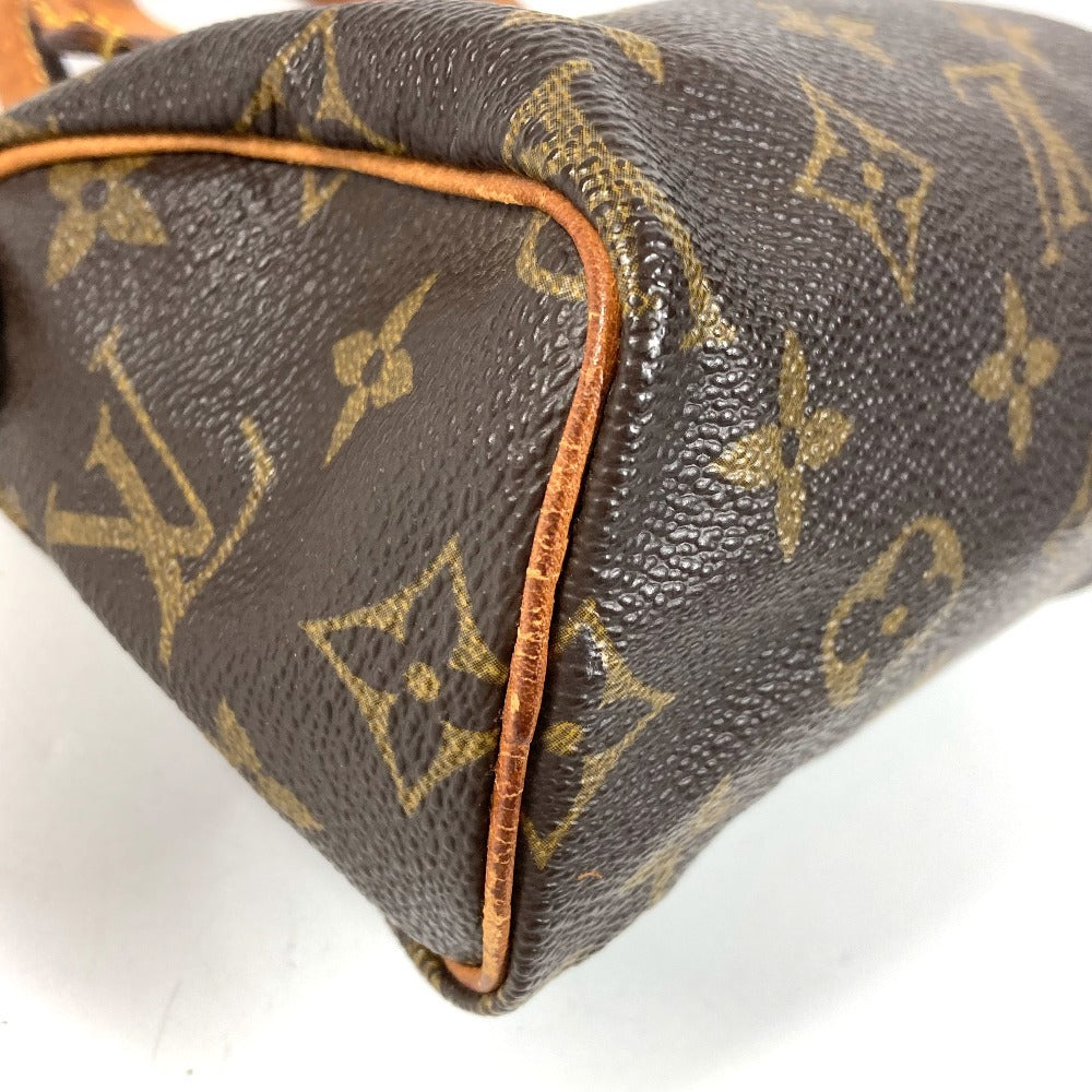 LOUIS VUITTON M41534 Monogram Mini Speedy Bag Mini Duffle Bag Pouch Hand Bag MonogramCanvas Brown Used