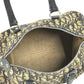 Dior vintage Trotter logo Bag Mini Duffle Bag Hand Bag Leather/Canvas Navy Used