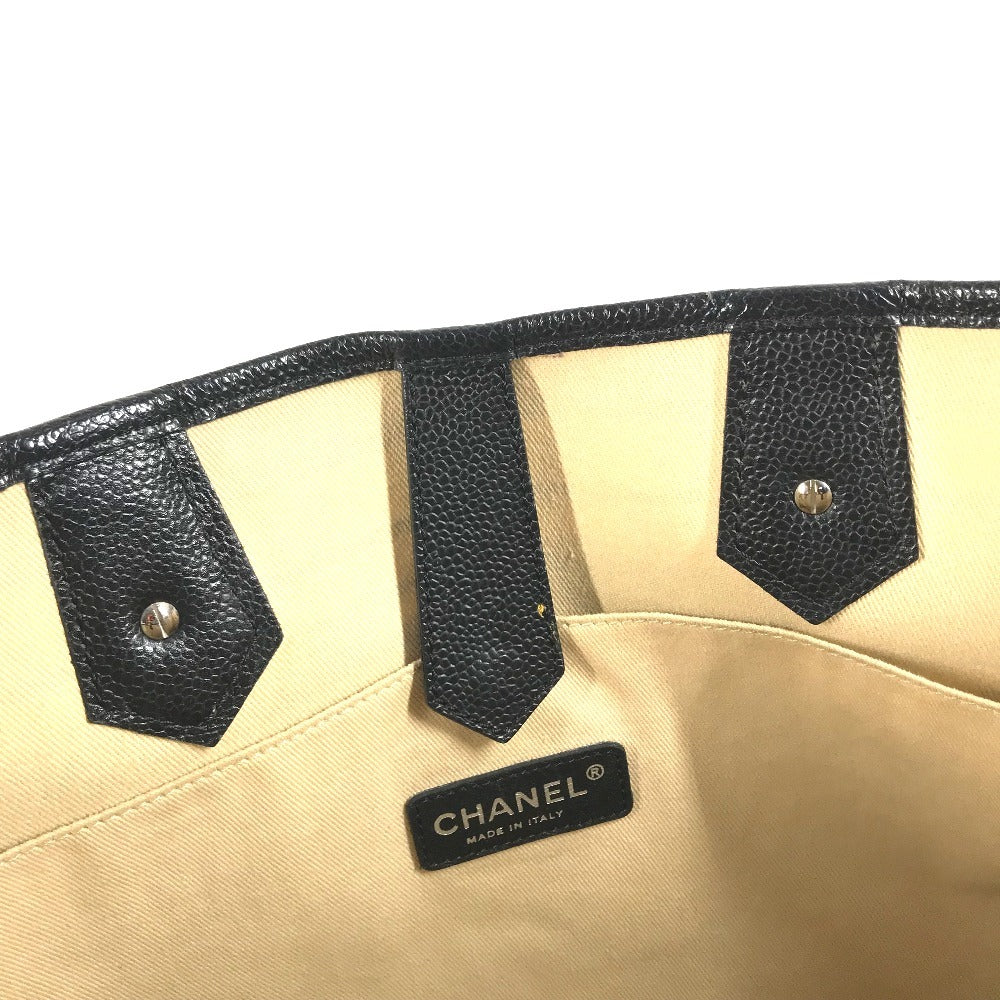 CHANEL Central station Shoulder Bag Bag Tote Bag PVC/Leather Black Used