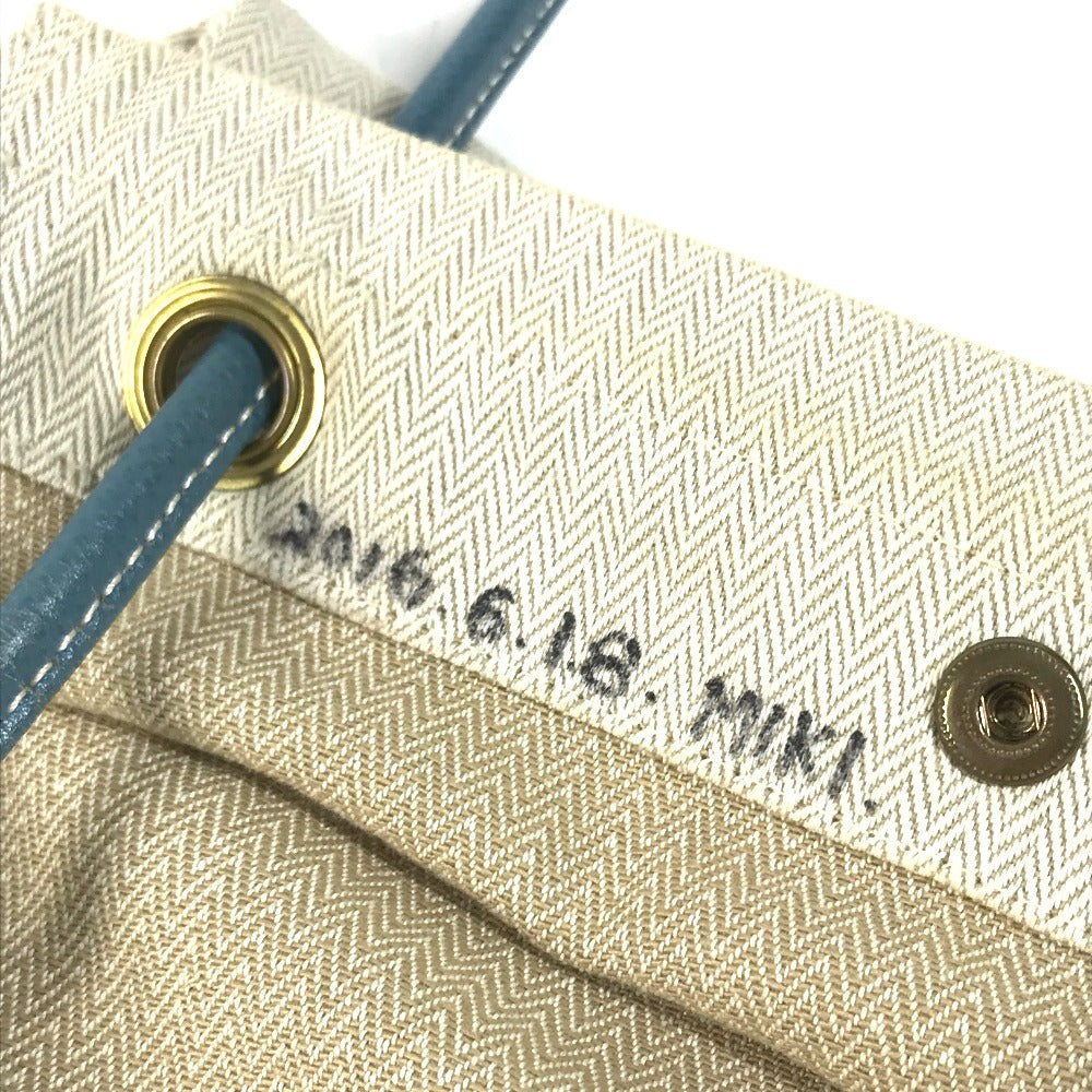HERMES Logo Aline PM Aline PM shoulder bag Shoulder Bag cotton blue/Beige Used