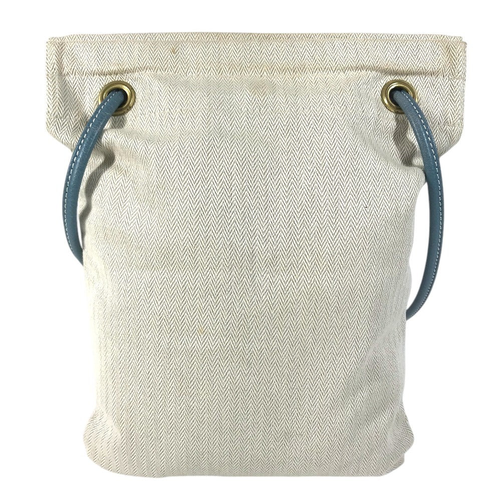 HERMES Logo Aline PM Aline PM shoulder bag Shoulder Bag cotton blue/Beige Used