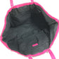 VERSACE Logo Bag Tote Bag shawl Shoulder Bag Leather/Canvas pink/Yellow Based Used