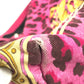 VERSACE Logo Bag Tote Bag shawl Shoulder Bag Leather/Canvas pink/Yellow Based Used