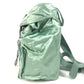 PRADA triangle logo triangle logo plate bag backpack Backpack Satin Green Used