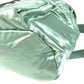 PRADA triangle logo triangle logo plate bag backpack Backpack Satin Green Used