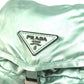 PRADA triangle logo triangle logo plate bag backpack Backpack Satin Green Used