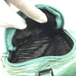 PRADA triangle logo triangle logo plate bag backpack Backpack Satin Green Used