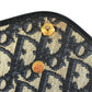 Dior vintage Trotter logo Shoulder bag, flap shoulder bag, 2-way bag, clutch bag Shoulder Bag Leather/Canvas Navy Used