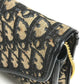 Dior vintage Trotter logo Shoulder bag, flap shoulder bag, 2-way bag, clutch bag Shoulder Bag Leather/Canvas Navy Used