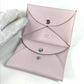 HERMES Business Card Holder Pass Case Calvi Duo Calvi Duo Card Case Coin Compartment Wallet coin purse Folded wallet Epsom mauve pail pink Used