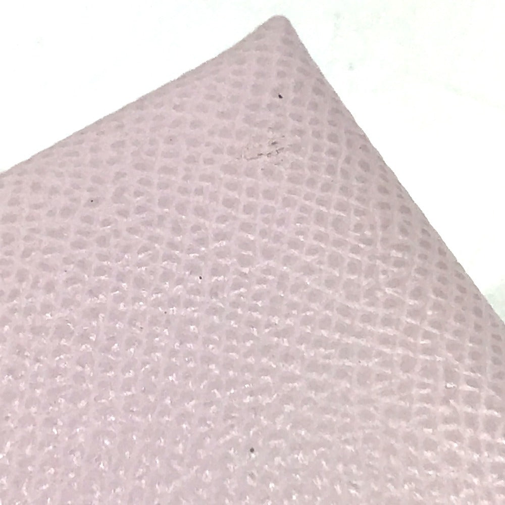 HERMES Business Card Holder Pass Case Calvi Duo Calvi Duo Card Case Coin Compartment Wallet coin purse Folded wallet Epsom mauve pail pink Used