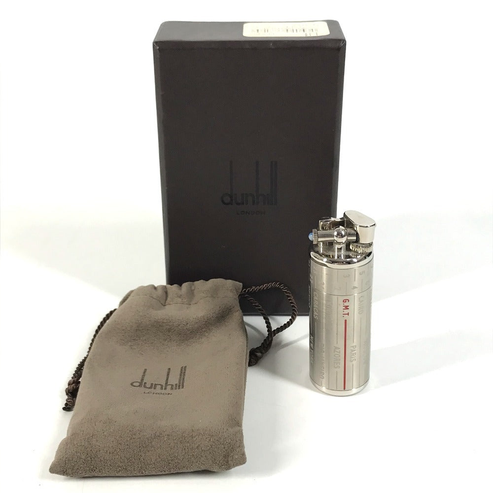 Dunhill Limited to 1884 books worldwide GMT Limited Edition Limited Logo Smoking accessories, cigarettes, cigarette smoke Lighter Metal Silver/Red Used
