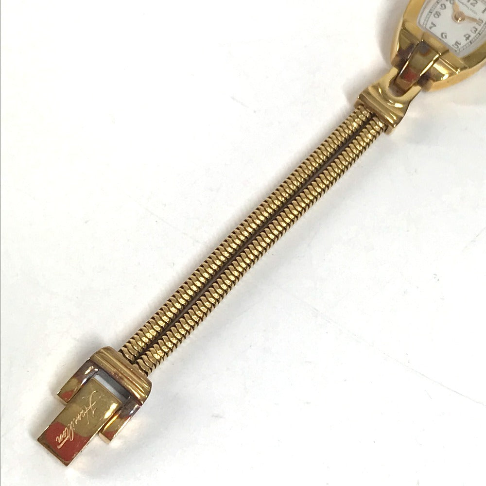 HAMILTON H311410 Bracelet Watch Logo Women's Watches Wristwatch Gold Plated Gold Used