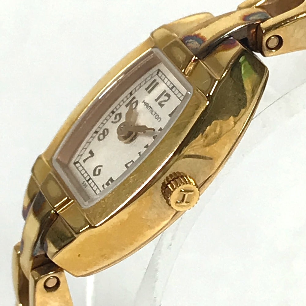HAMILTON H311410 Bracelet Watch Logo Women's Watches Wristwatch Gold Plated Gold Used