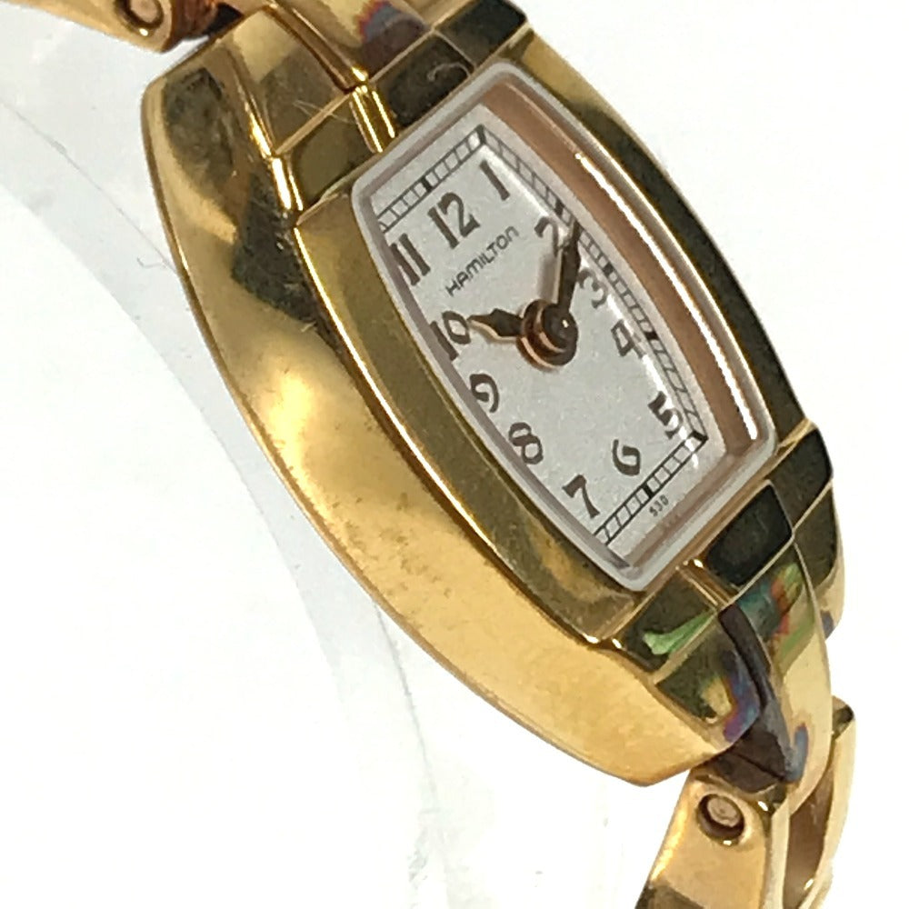 HAMILTON H311410 Bracelet Watch Logo Women's Watches Wristwatch Gold Plated Gold Used