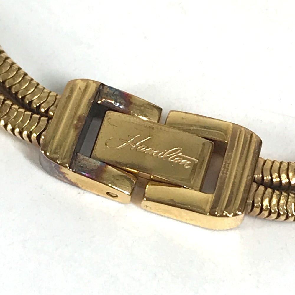 HAMILTON H311410 Bracelet Watch Logo Women's Watches Wristwatch Gold Plated Gold Used