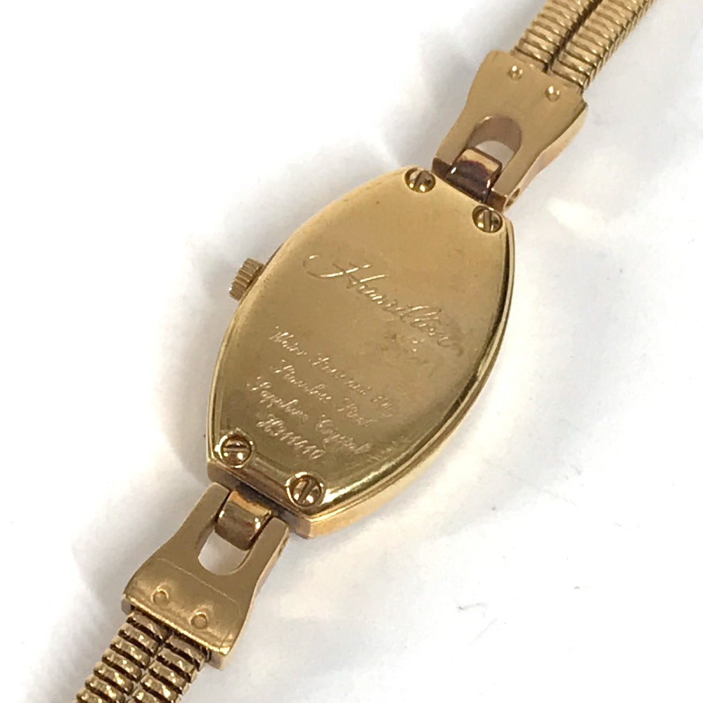 HAMILTON H311410 Bracelet Watch Logo Women's Watches Wristwatch Gold Plated Gold Used