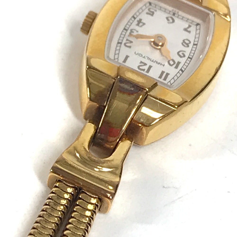 HAMILTON H311410 Bracelet Watch Logo Women's Watches Wristwatch Gold Plated Gold Used