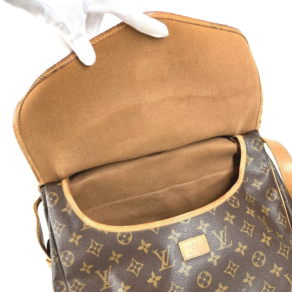 LOUIS VUITTON M42254 Monogram Saumur35 Saumur35 Crossbody bag flap Shoulder Bag MonogramCanvas Brown Used