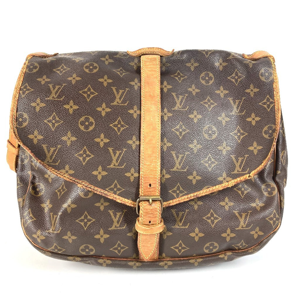 LOUIS VUITTON M42254 Monogram Saumur35 Saumur35 Crossbody bag flap Shoulder Bag MonogramCanvas Brown Used