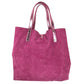 TIFFANY&Co. reversible logo Tote Bag with pouch Hand Bag suede / Leather pink Used