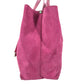 TIFFANY&Co. reversible logo Tote Bag with pouch Hand Bag suede / Leather pink Used