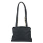 VERSACE vintage Logo Sunburst Chain Bag Shoulder Bag Tote Bag Double Chain Shoulder Bag Nylon / Leather Black/Gold Used
