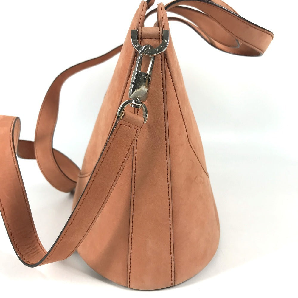 BVLGARI 2WAY bag Bag Crossbody Tote Bag Shoulder Bag Hand Bag Nubuck Orange Based Used