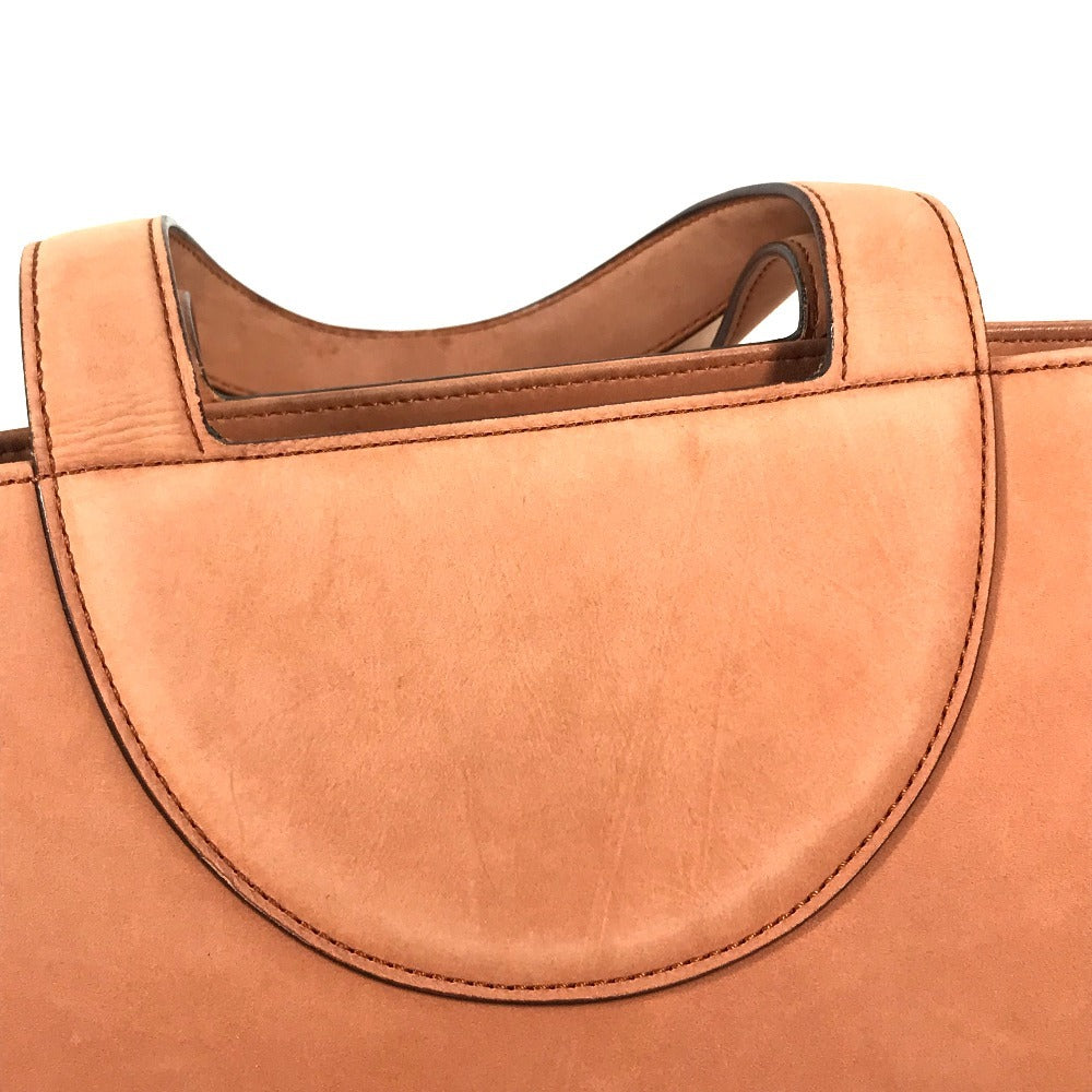 BVLGARI 2WAY bag Bag Crossbody Tote Bag Shoulder Bag Hand Bag Nubuck Orange Based Used
