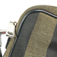FENDI Pecan logo Crossbody Pochette bag Shoulder Bag Leather/Canvas Brown/Black Used