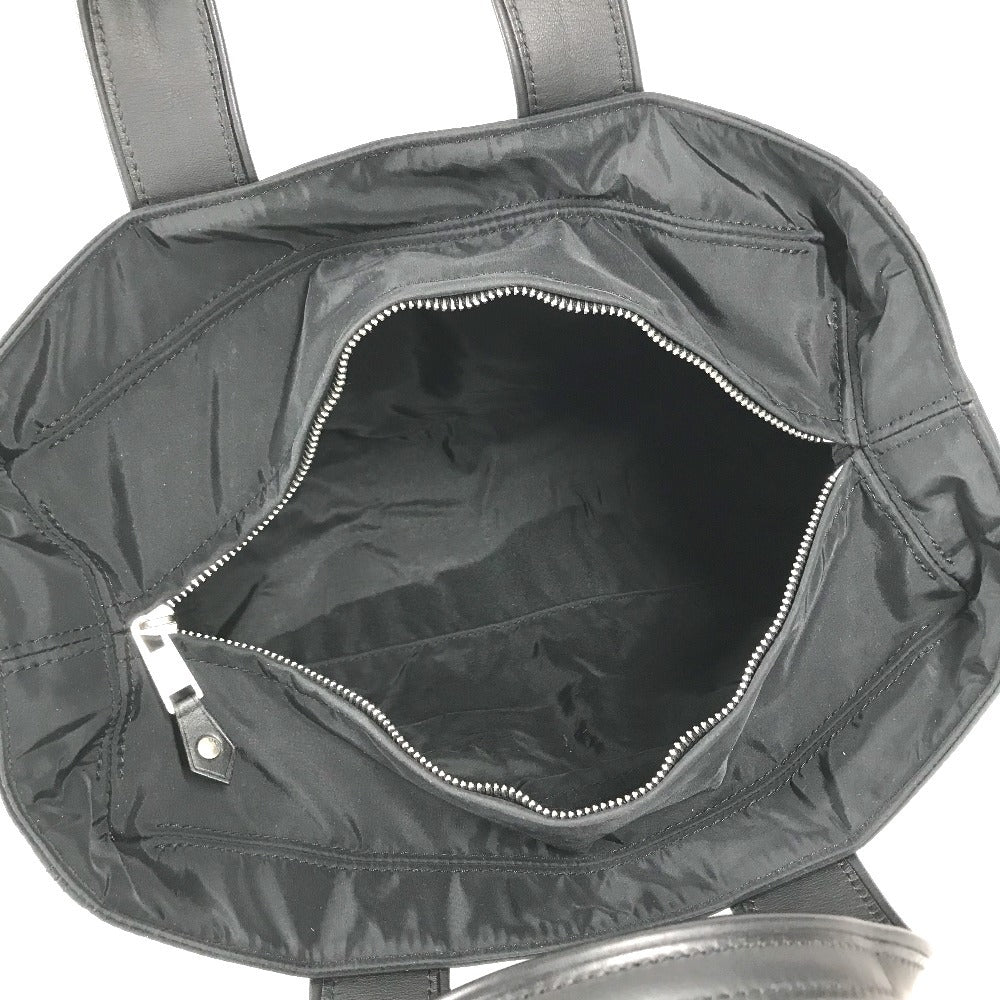 HERMES AcapulcoPM Acapulco PM Bag Tote Bag Square Hand Bag Nylon / Leather Black Used