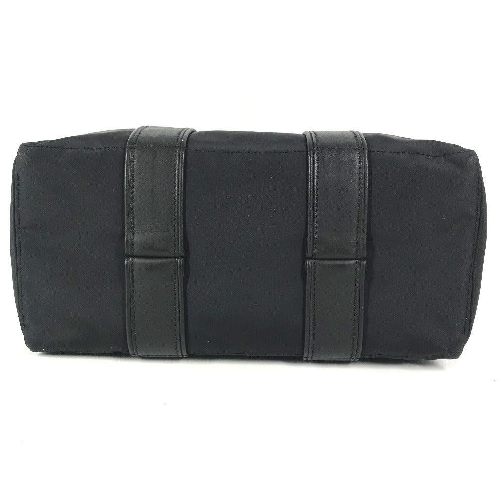 HERMES AcapulcoPM Acapulco PM Bag Tote Bag Square Hand Bag Nylon / Leather Black Used