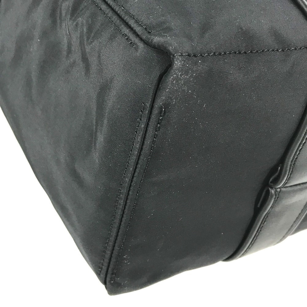 HERMES AcapulcoPM Acapulco PM Bag Tote Bag Square Hand Bag Nylon / Leather Black Used