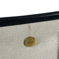 BALLY Logo Bicolor Shoulder Bag Tote Bag Shoulder Bag Leather/Canvas Black/Ivory Used