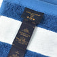 LOUIS VUITTON R94008 Monogram Not for sale Beach towel Bath towel Interior Throw Blanket towel cotton blue Used