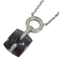CHANEL K18 Gold 18K Diamond Ultra Pendant Chain Necklace Accessories Jewelry Necklace Au750 Black/Silver Used