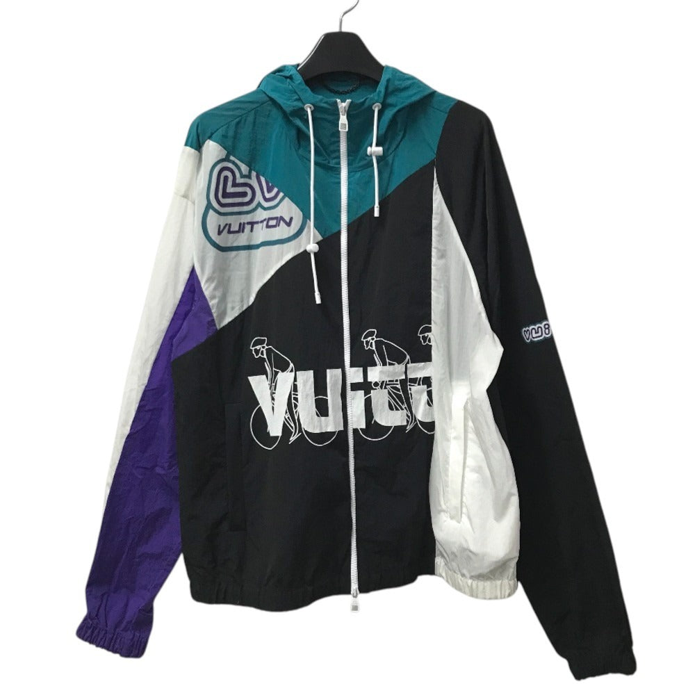 LOUIS VUITTON 不明 Patchwork Logo Lightweight Windbreaker Long-sleeved jacket, apparel Nylon jacket Nylon Multicolore Used
