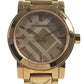 BURBERRY BU9235 ロゴ Check Watches Women's Watches Wristwatch Metal Rose Gold Pink Gold Used