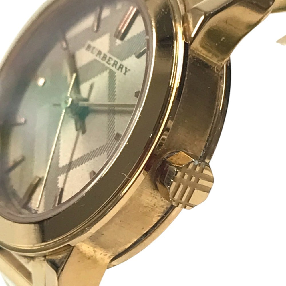 BURBERRY BU9235 ロゴ Check Watches Women's Watches Wristwatch Metal Rose Gold Pink Gold Used