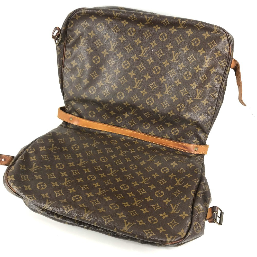 LOUIS VUITTON M42252 Monogram Saumur43 Saumur 43 Crossbody flap bag Shoulder Bag MonogramCanvas Brown Used