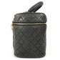 CHANEL CC CC Mark logo vintage Matelasse Quilted Vanity Bag Bag, Box, Makeup Box, Pouch Hand Bag Leather Black Used